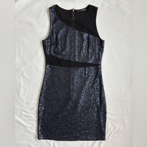 NWOT Atmosphere (Primark) sequin body-con dress with mesh (size S / UK12 / US8) - Picture 1 of 8